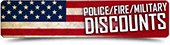 Police, Fire, and military discounts on every gun safe